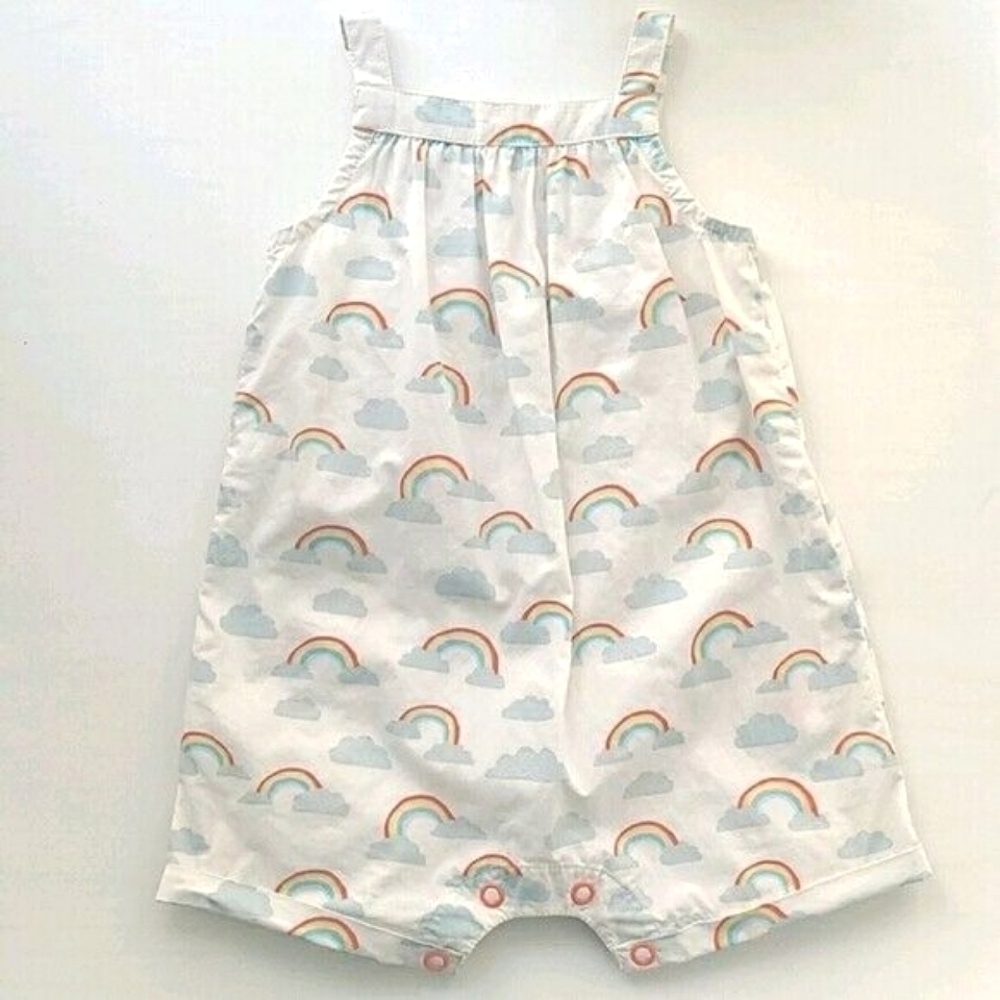 BABY BODEN Rainbow Summer Romper 3-6m